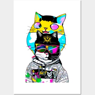 Astronomy cat Posters and Art